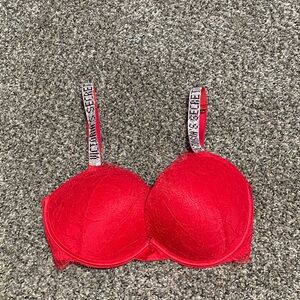 Victoria's Secret Bold Red Lace Bra